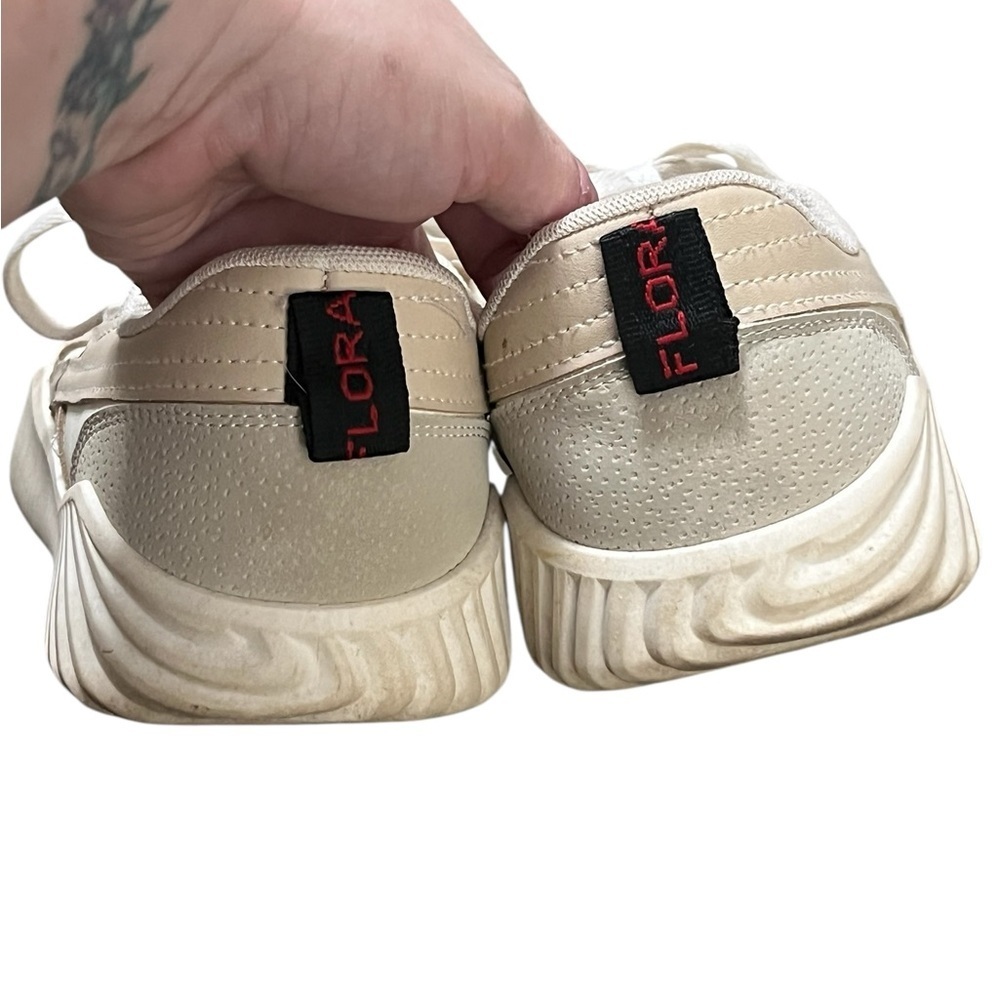 DF De Florance Cloudea tan and white lace up sneakers - Picture 4 of 8